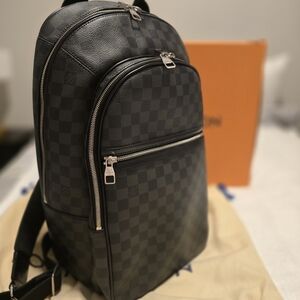 Louis Vuitton Michale Damier Graphite NM Stylish Backpack